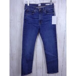 Edwin Blue Jeans Elin High Rise‎ Cropped Straight Fit Jeans Womens Size 24